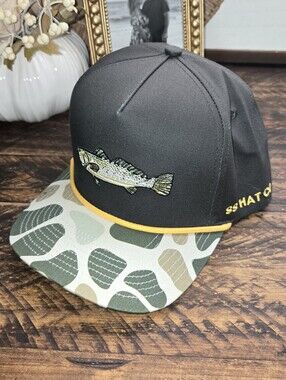 Southern String Hat Co Snapback Hat Fish Camouflage Adjustable Men
